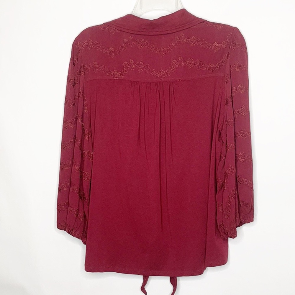 Anthro Vanessa Virginia Front Tie Top (M) - Picture 7 of 9